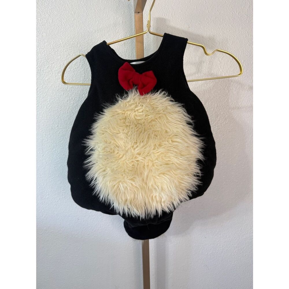 The Children's Place- Skunk costume with Red Bow- Size 12-18M